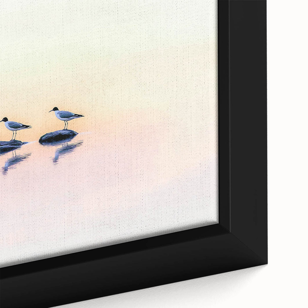 Professional Office Art - Minimalist Seagull Reflection Print