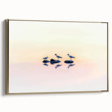 Professional Office Art - Minimalist Seagull Reflection Print