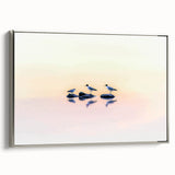 Professional Office Art - Minimalist Seagull Reflection Print