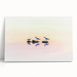 Professional Office Art - Minimalist Seagull Reflection Print