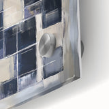 Minimalist Abstract Wall Art – Grid Silence in Muted Gray Tones