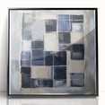 Minimalist Abstract Wall Art – Grid Silence in Muted Gray Tones