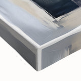 Minimalist Abstract Wall Art – Grid Silence in Muted Gray Tones