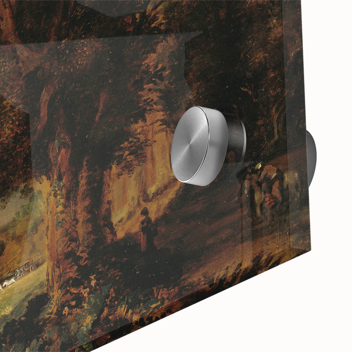 Baroque Art Dark Landscape with Trees and Fields - Classic Art