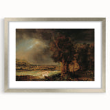 Baroque Art Dark Landscape with Trees and Fields - Classic Art