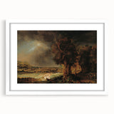 Baroque Art Dark Landscape with Trees and Fields - Classic Art