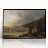 Baroque Art Dark Landscape with Trees and Fields - Classic Art