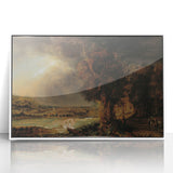 Baroque Art Dark Landscape with Trees and Fields - Classic Art