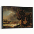 Baroque Art Dark Landscape with Trees and Fields - Classic Art