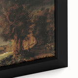 Baroque Art Dark Landscape with Trees and Fields - Classic Art