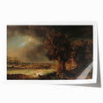 Baroque Art Dark Landscape with Trees and Fields - Classic Art