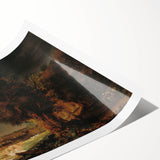 Baroque Art Dark Landscape with Trees and Fields - Classic Art