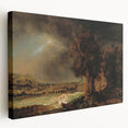 Baroque Art Dark Landscape with Trees and Fields - Classic Art