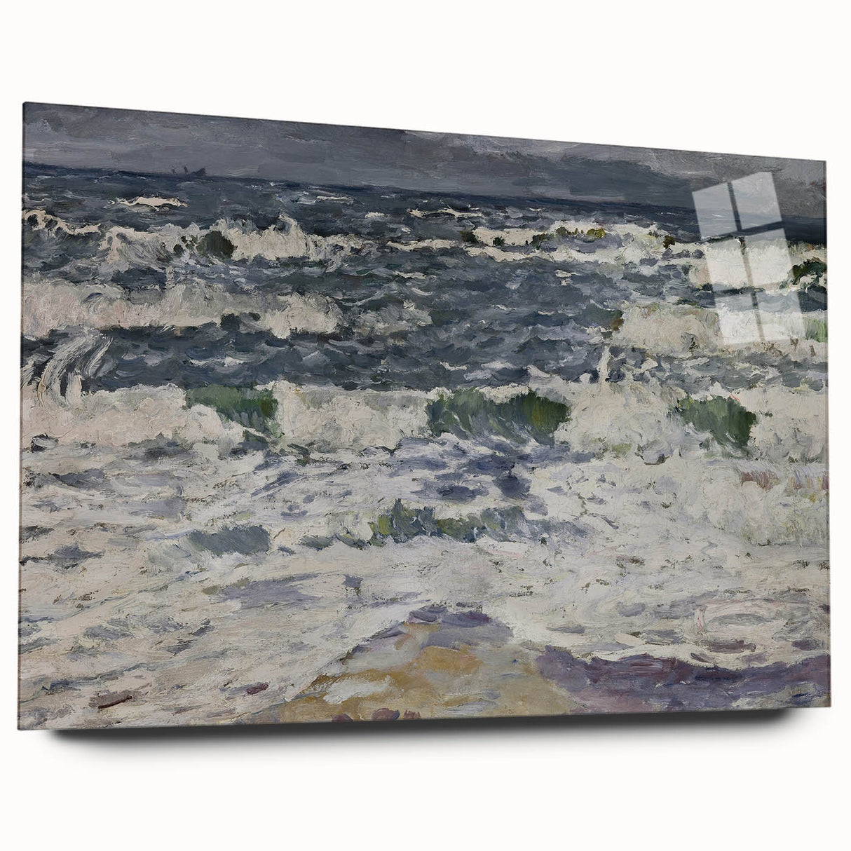 Expressionist Seascape – Gray Day at the Sea Canvas Print