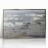 Expressionist Seascape – Gray Day at the Sea Canvas Print