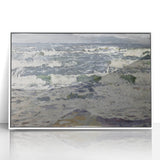 Expressionist Seascape – Gray Day at the Sea Canvas Print