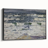 Expressionist Seascape – Gray Day at the Sea Canvas Print