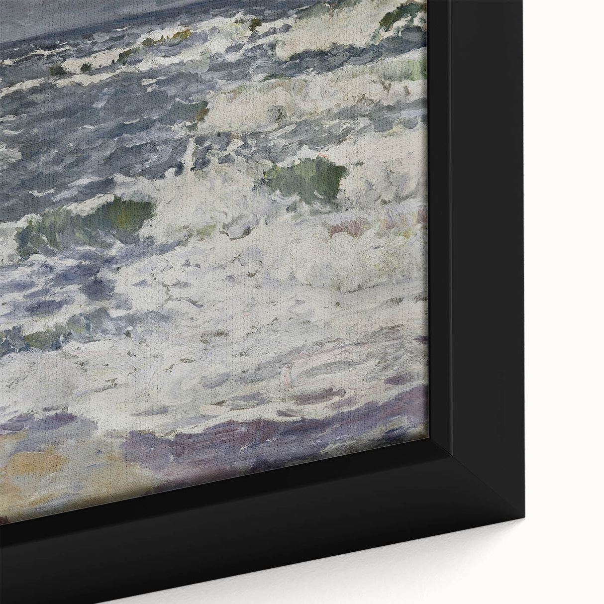 Expressionist Seascape – Gray Day at the Sea Canvas Print