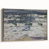 Expressionist Seascape – Gray Day at the Sea Canvas Print