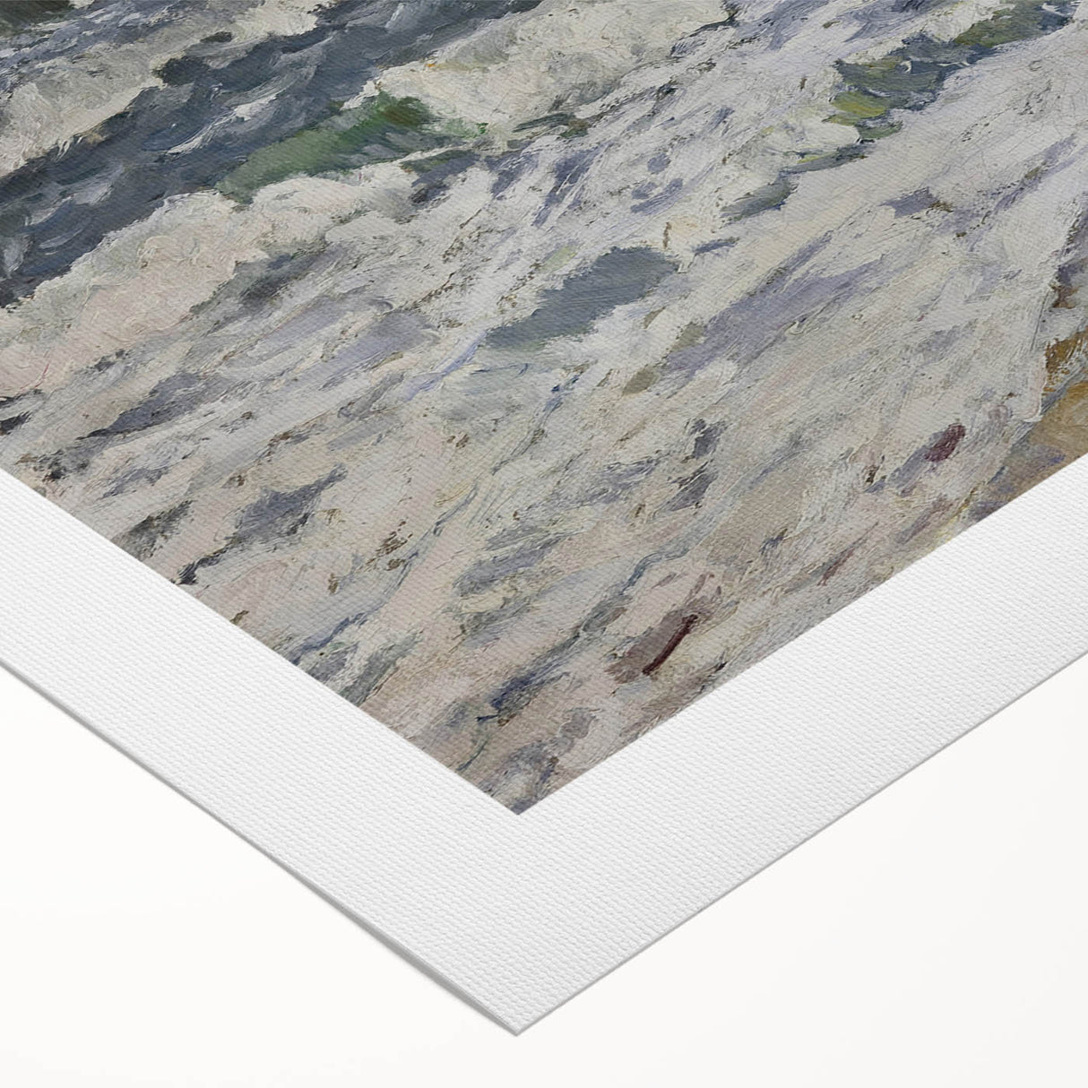 Expressionist Seascape – Gray Day at the Sea Canvas Print