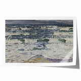 Expressionist Seascape – Gray Day at the Sea Canvas Print