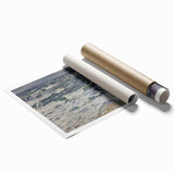 Expressionist Seascape – Gray Day at the Sea Canvas Print