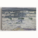 Expressionist Seascape – Gray Day at the Sea Canvas Print