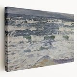 Expressionist Seascape – Gray Day at the Sea Canvas Print