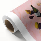 Art Deco poster featuring a stylized cocktail glass in pastel shades, printed on rolled canvas.