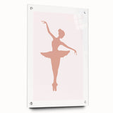 Ballet Dancer Silhouette Framed Print - Girls Bedroom Art