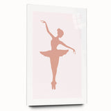 Ballet Dancer Silhouette Framed Print - Girls Bedroom Art