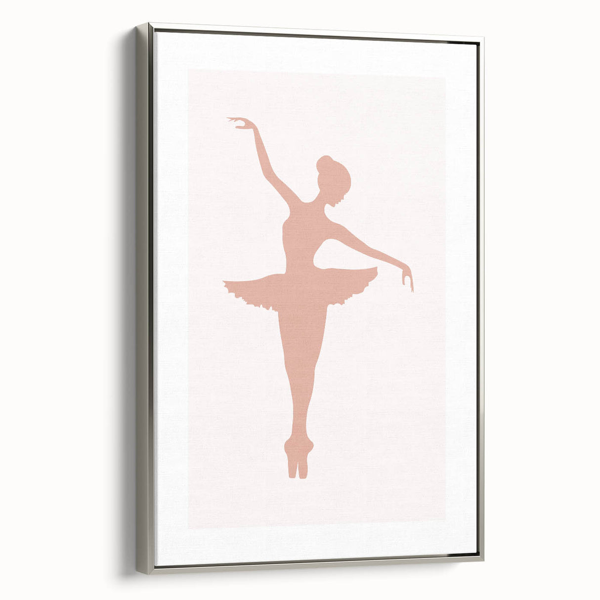 Ballet Dancer Silhouette Framed Print - Girls Bedroom Art