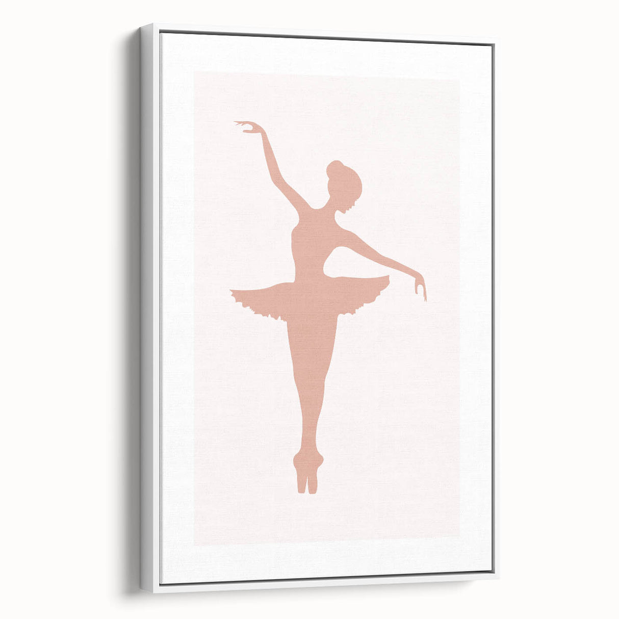 Ballet Dancer Silhouette Framed Print - Girls Bedroom Art