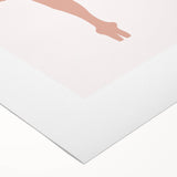 Ballet Dancer Silhouette Framed Print - Girls Bedroom Art