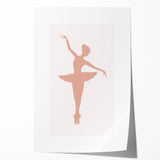 Ballet Dancer Silhouette Framed Print - Girls Bedroom Art