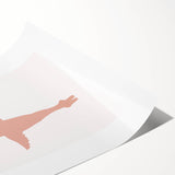 Ballet Dancer Silhouette Framed Print - Girls Bedroom Art