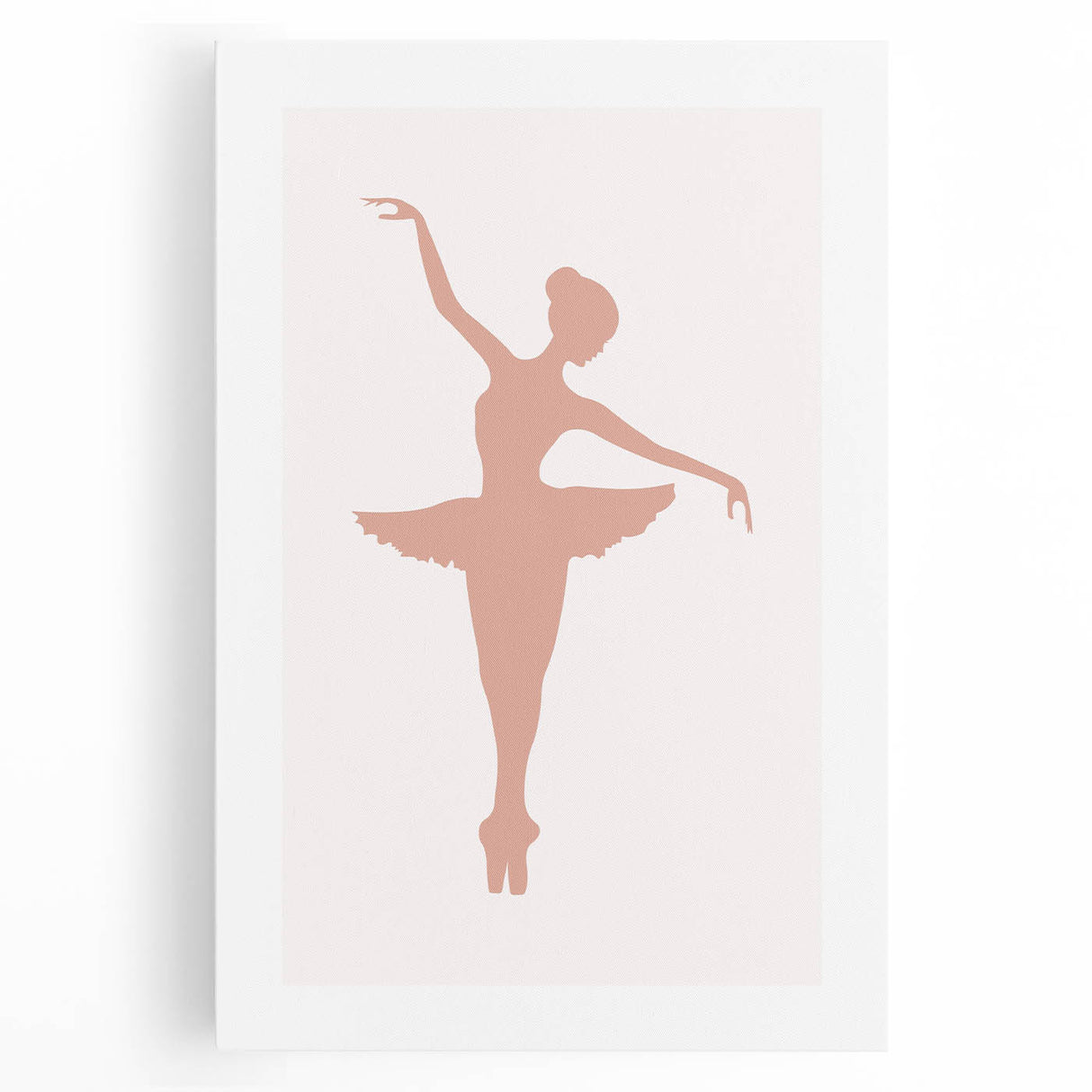 Ballet Dancer Silhouette Framed Print - Girls Bedroom Art
