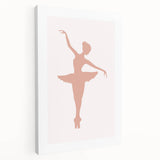 Ballet Dancer Silhouette Framed Print - Girls Bedroom Art