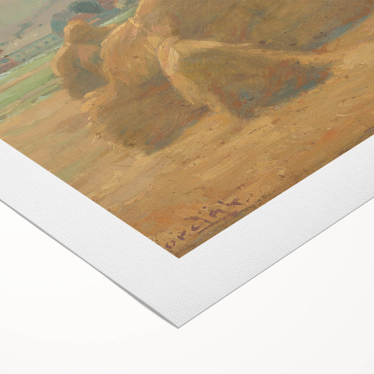 Modern Wall Art - Rustic Harvest Landscape - Peaceful Farm Scene Print