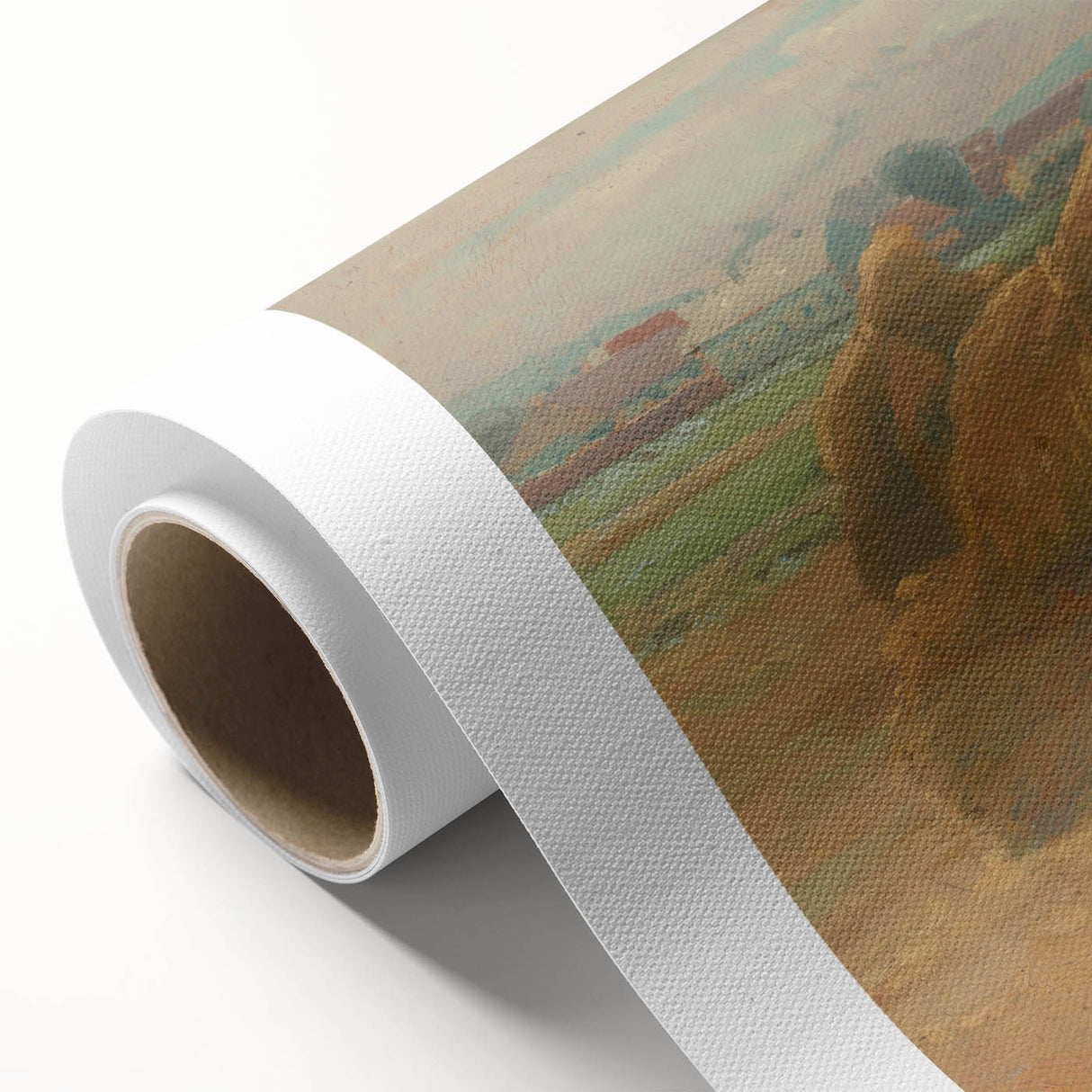 Modern Wall Art - Rustic Harvest Landscape - Peaceful Farm Scene Print