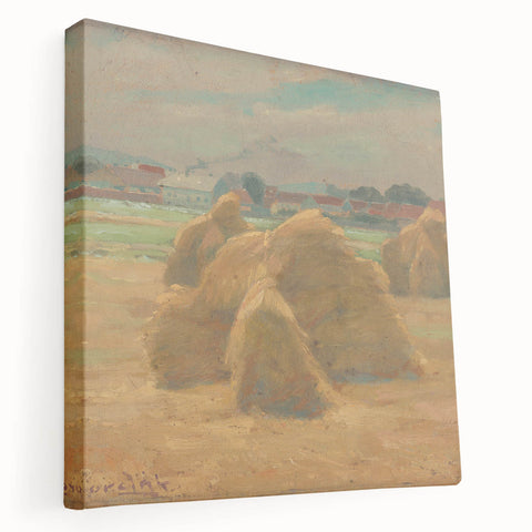 Modern Wall Art - Rustic Harvest Landscape - Peaceful Farm Scene Print