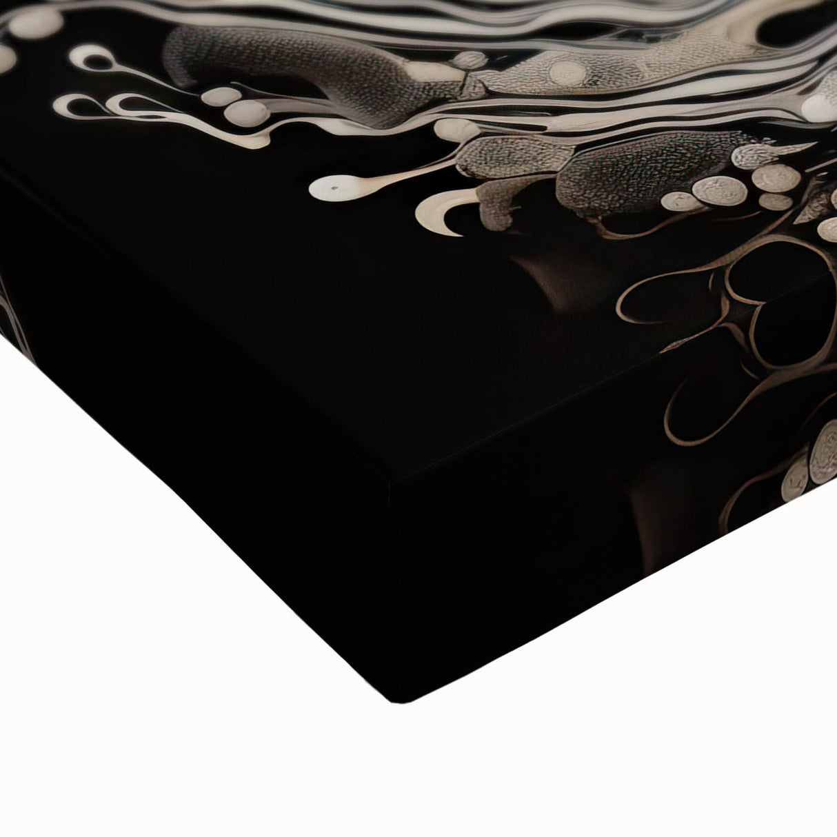 Large art canvas featuring a black and white landscape painting, ideal for bedroom wall decor.