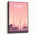 Vintage Rome Travel Poster - Explore Italy Retro Art Print