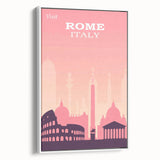 Vintage Rome Travel Poster - Explore Italy Retro Art Print