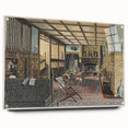 The Interior of Hall Place Realism Art Print - Henry Robertson Historic Scene