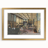 The Interior of Hall Place Realism Art Print - Henry Robertson Historic Scene