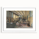 The Interior of Hall Place Realism Art Print - Henry Robertson Historic Scene
