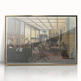 The Interior of Hall Place Realism Art Print - Henry Robertson Historic Scene