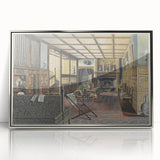 The Interior of Hall Place Realism Art Print - Henry Robertson Historic Scene