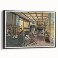 The Interior of Hall Place Realism Art Print - Henry Robertson Historic Scene
